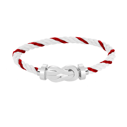 [Rose Tomorrow]CHANCE LARGE 8 FIGURE BUCKLE NO DIAMOND BRACELET SILVER