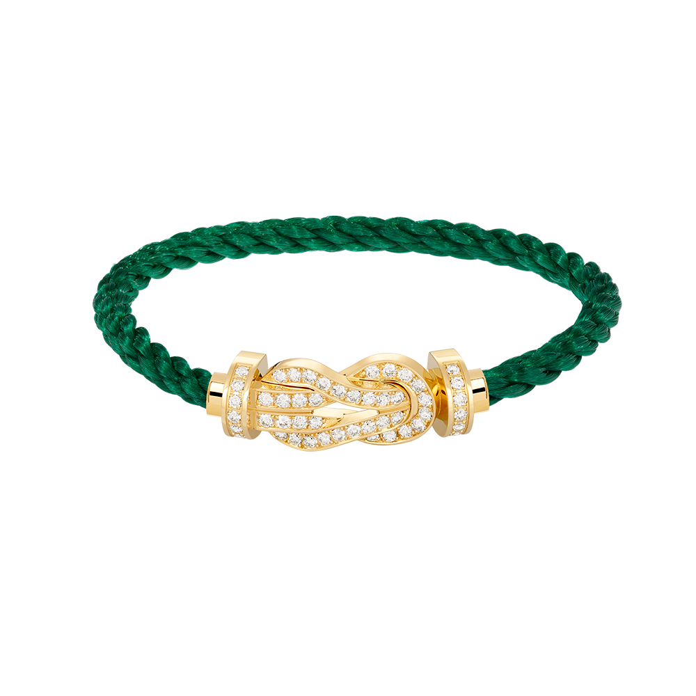[Rose Tomorrow]CHANCE LARGE 8 FIGURE BUCKLE FULLDIAMOND BRACELET GOLD