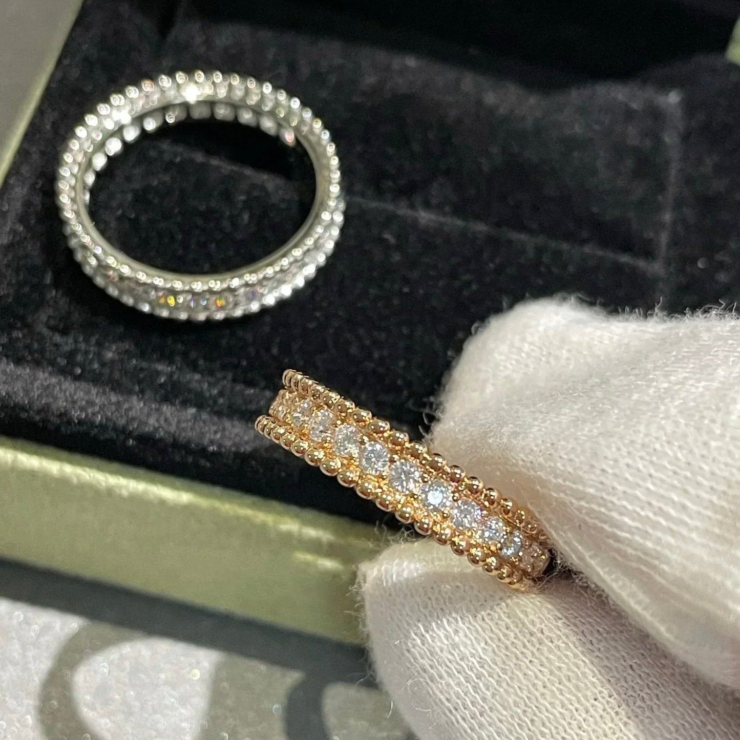 [💎ROSE💎]PERLEE DIAMOND SILVER RING