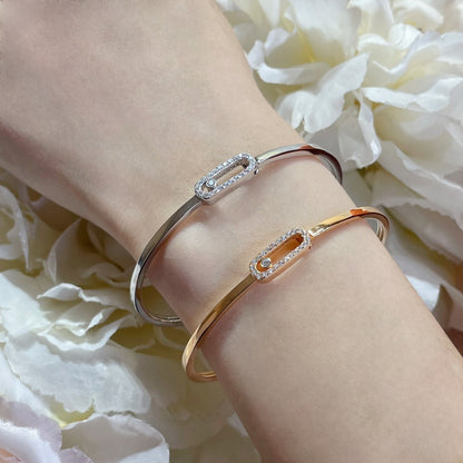 [✨Rose💎]Move Uno pave flex bangle medium
