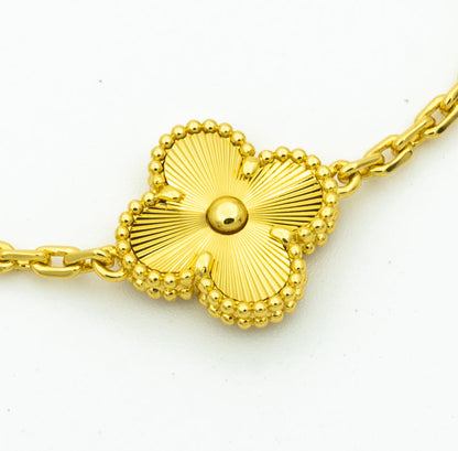 [Rose Tomorrow]CLOVER BRACELET 5 MOTIFS GOLD DIAMOND