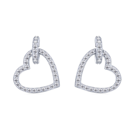 [Rose Tomorrow]Dainty Heart Shape Earrings