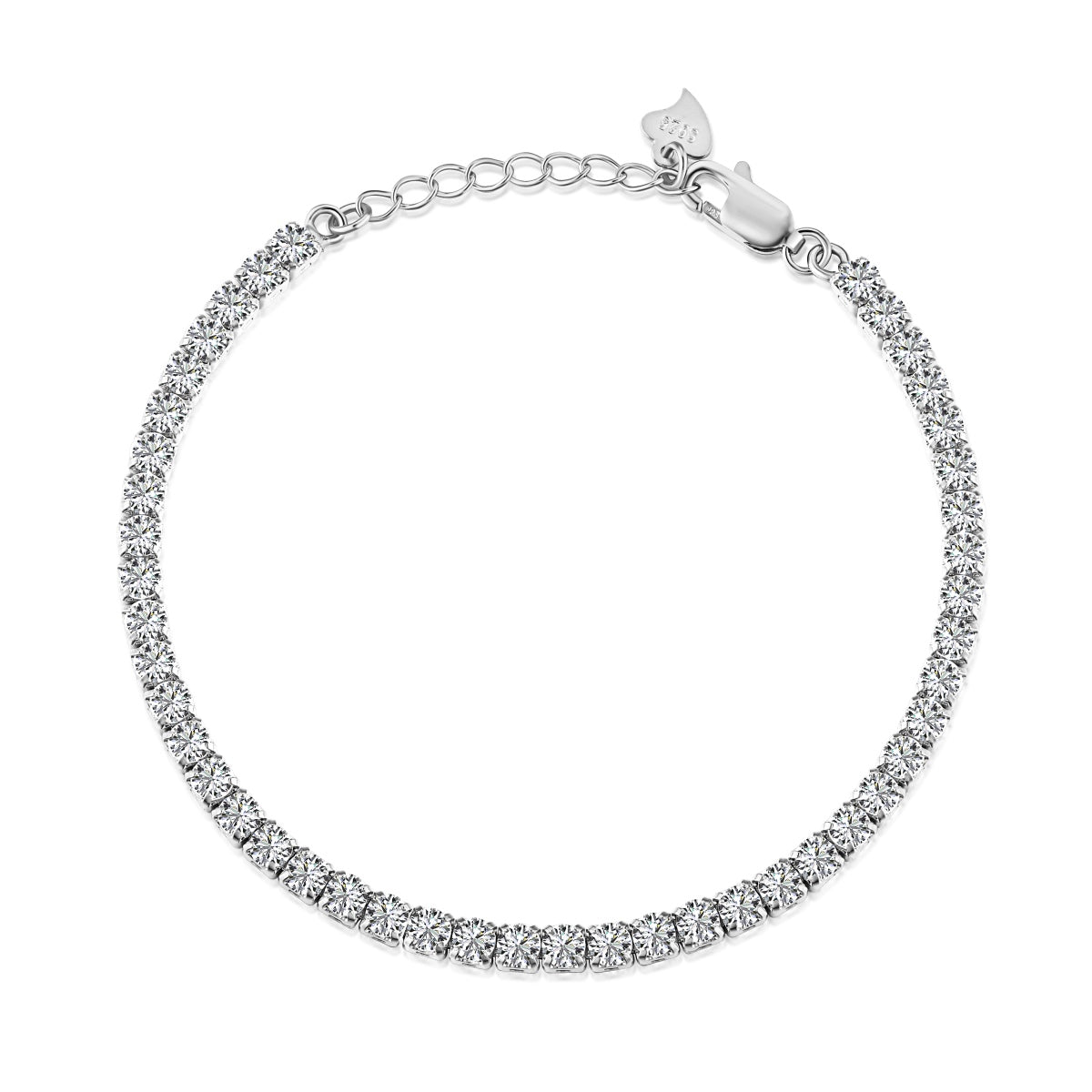 [Rose Tomorrow]Sparkling Round Cut Daily Bracelet