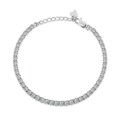 [Rose Tomorrow]Sparkling Round Cut Daily Bracelet