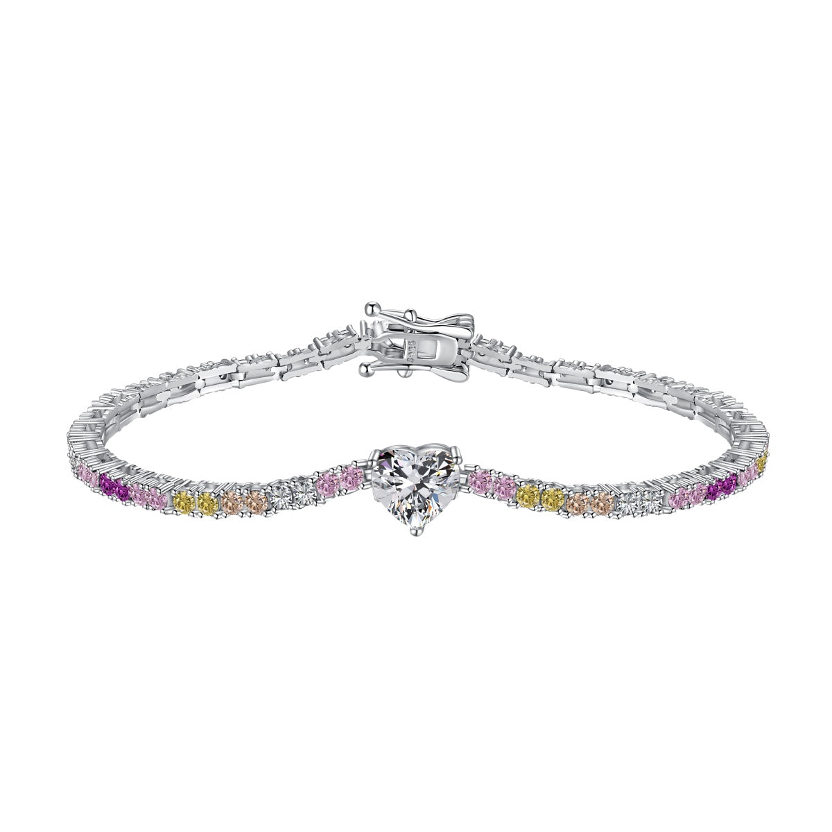 [Rose Tomorrow]Delicate Romantic Heart Shape Lover Bracelet