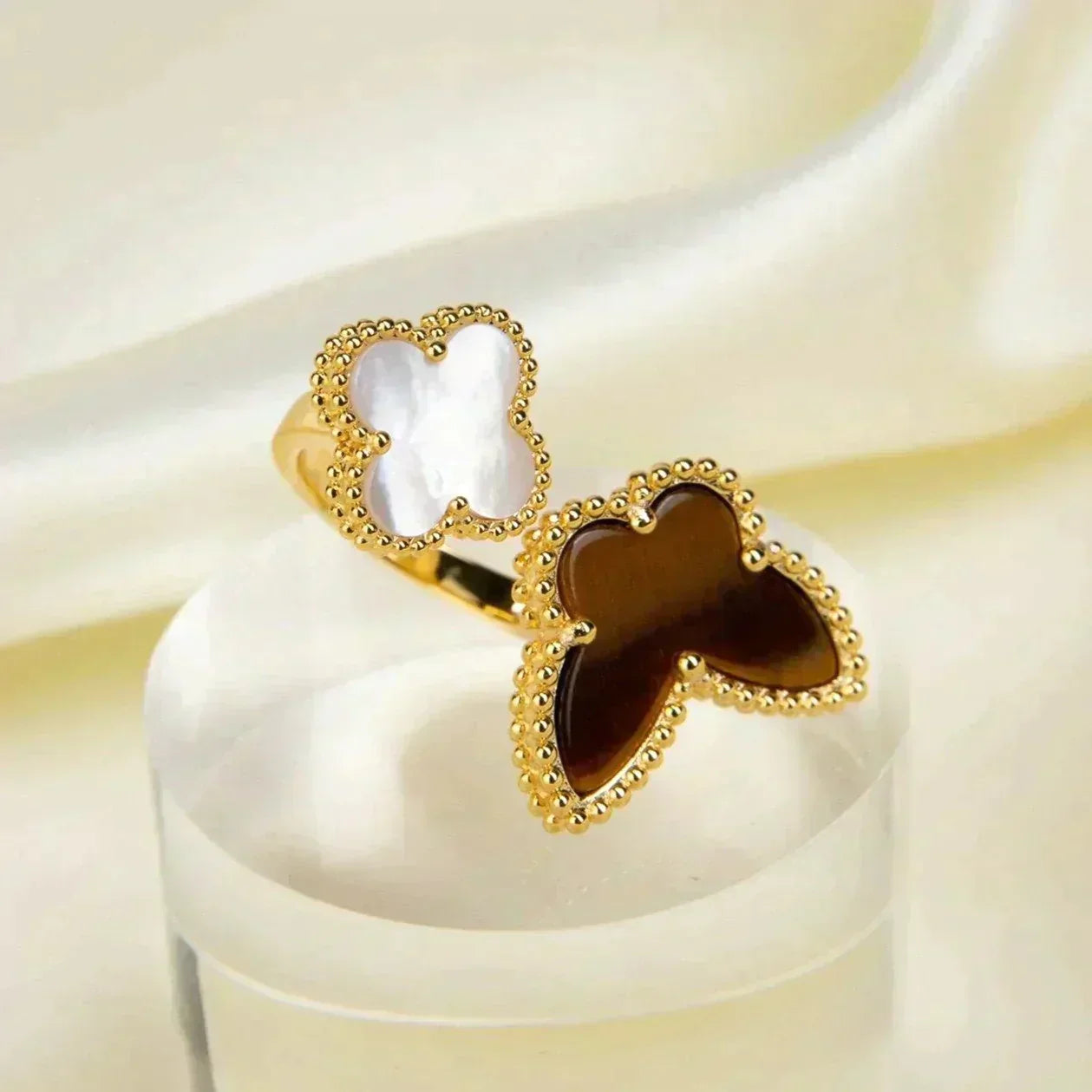 [💎ROSE💎]LUCKY BETWEEN THE FINGER RING