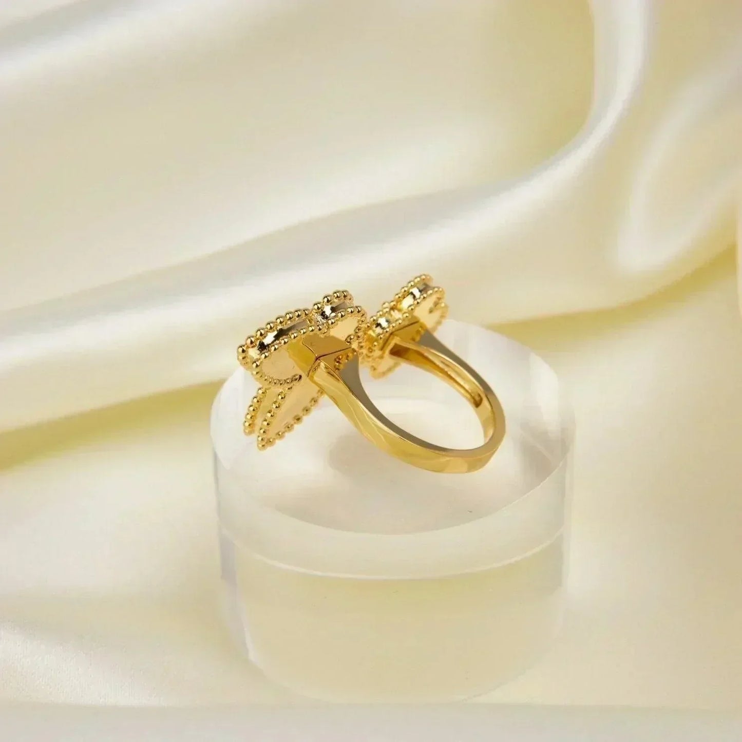 [💎ROSE💎]LUCKY BETWEEN THE FINGER RING
