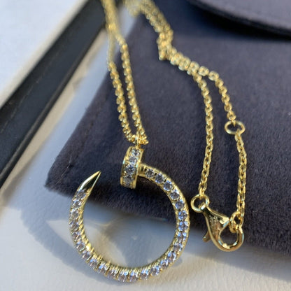 [Rose Tomorrow]JUSTE NECKLACE GOLD DIAMONDS