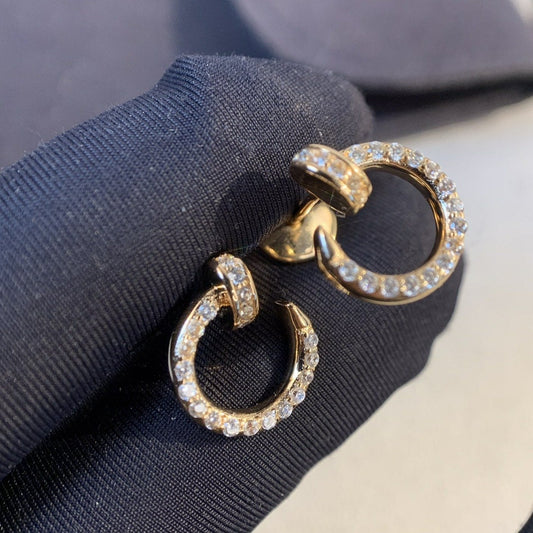 [Rose Jewelry]JUSTE EARRINGS GOLD DIAMONDS