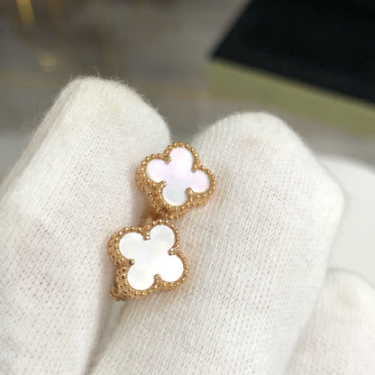 [💎ROSE💎]CLOVER MINI GOLD EARRINGS
