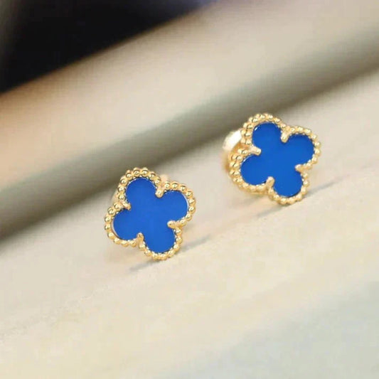[💎ROSE💎]CLOVER MINI 9.5MM TURQUOISE EARRINGS