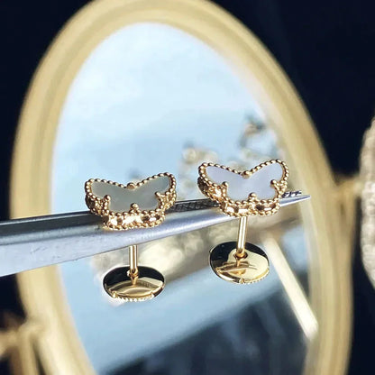 [💎ROSE💎]SWEET BUTTERFLY MOP EARSTUDS