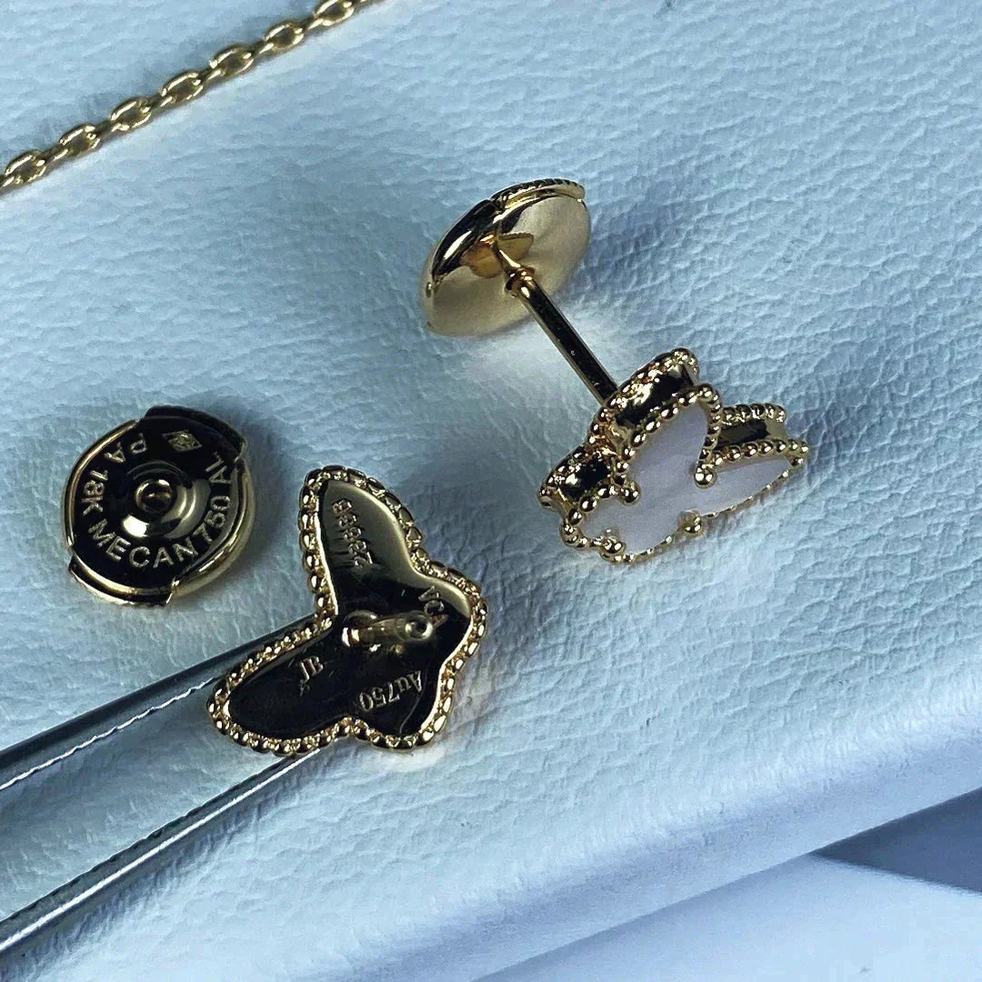 [💎ROSE💎]SWEET BUTTERFLY MOP EARSTUDS