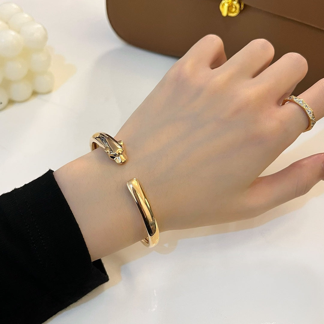 [Rose Tomorrow]PANTHERE GOLD OPEN BRACELET
