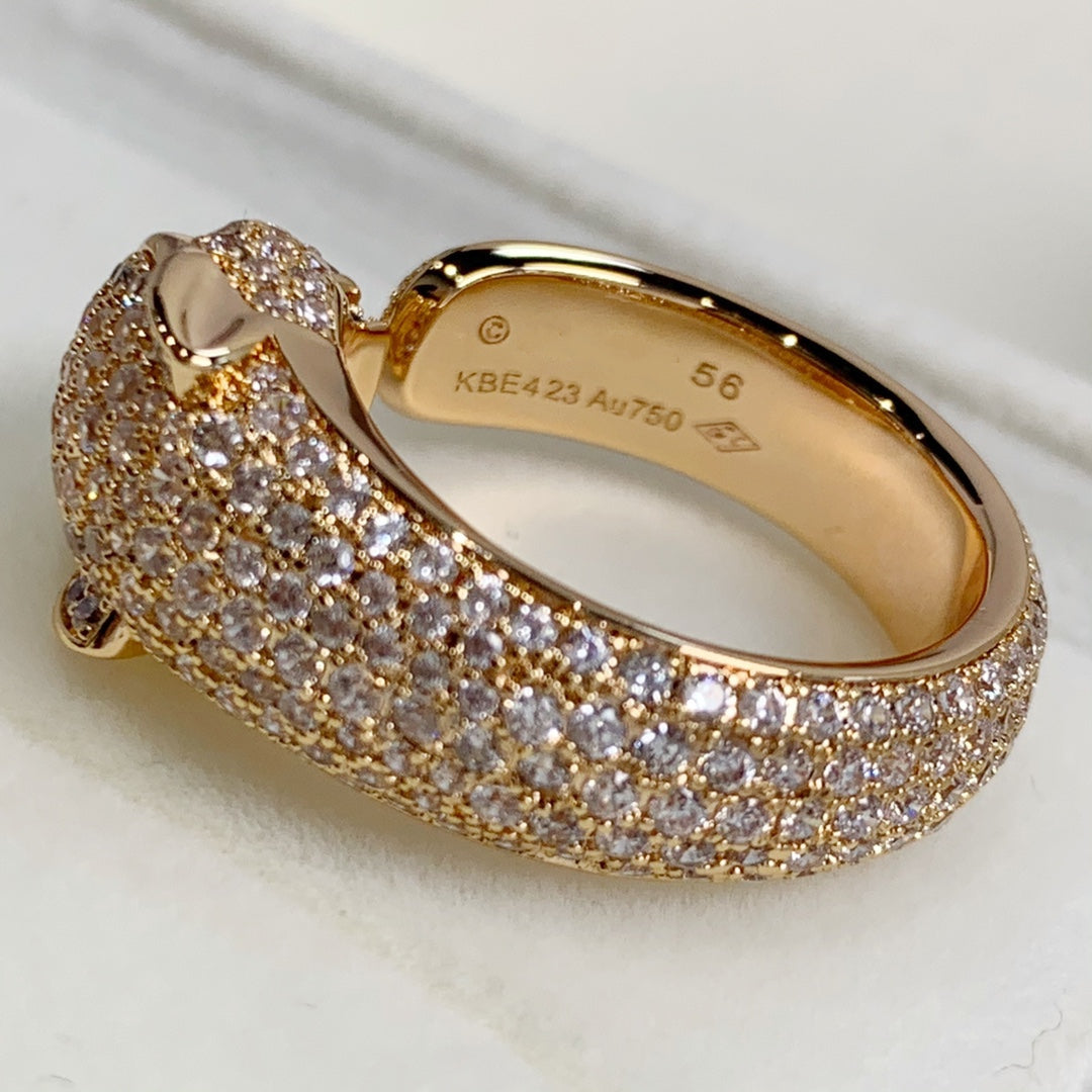 [Rose Tomorrow]PANTHERE PINK GOLD DIAMOND RING
