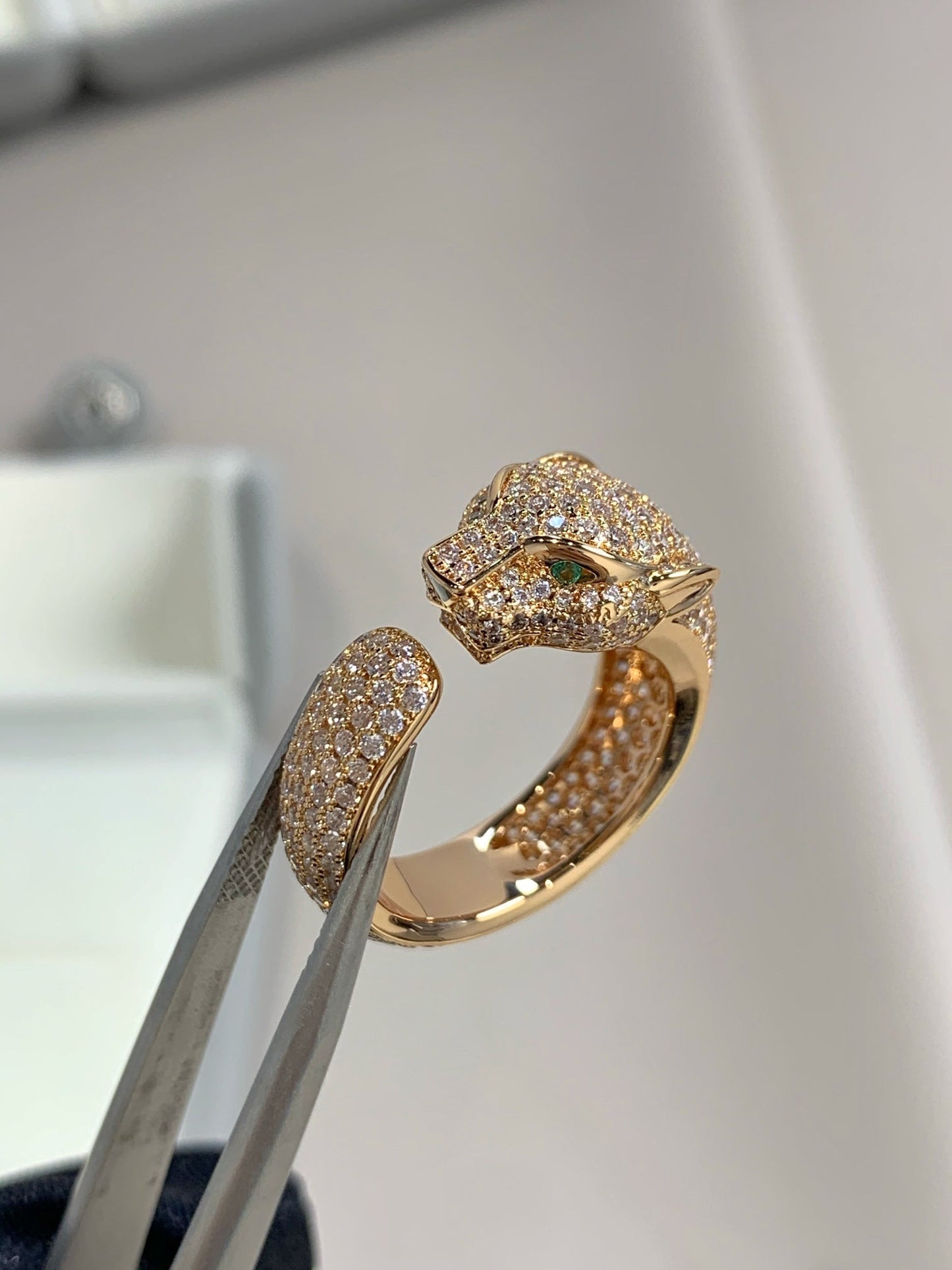 [Rose Tomorrow]PANTHERE PINK GOLD DIAMOND RING