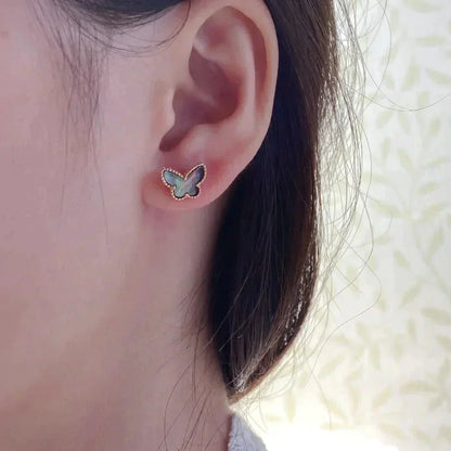 [💎ROSE💎]BUTTERFLY DARK MOP  EARRINGS