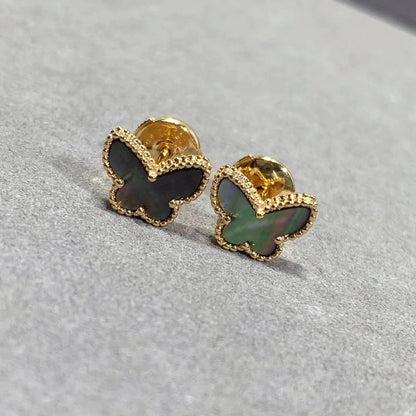 [💎ROSE💎]BUTTERFLY DARK MOP  EARRINGS