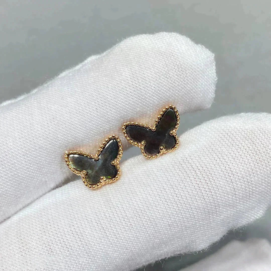[💎ROSE💎]BUTTERFLY DARK MOP  EARRINGS