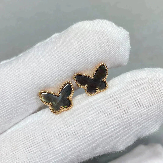[💎ROSE💎]BUTTERFLY DARK MOP  EARRINGS