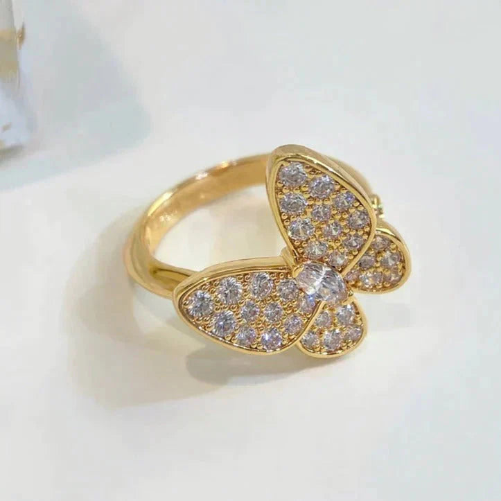 [💎ROSE💎]BUTTERFLY DIAMOND RING