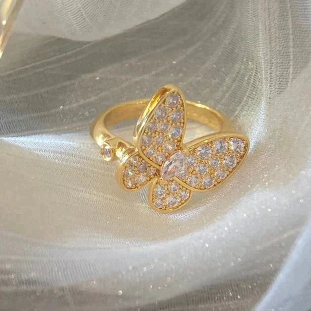 [💎ROSE💎]BUTTERFLY DIAMOND RING