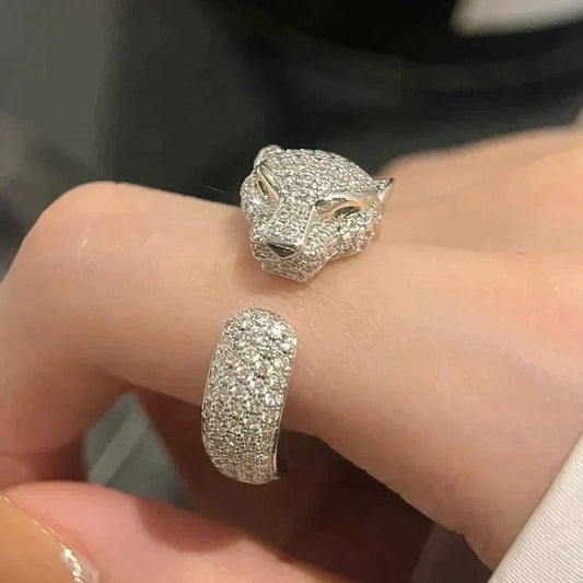 [Rose Jewelry]PANTHERE 5.5MM ALL DIAMOND RING