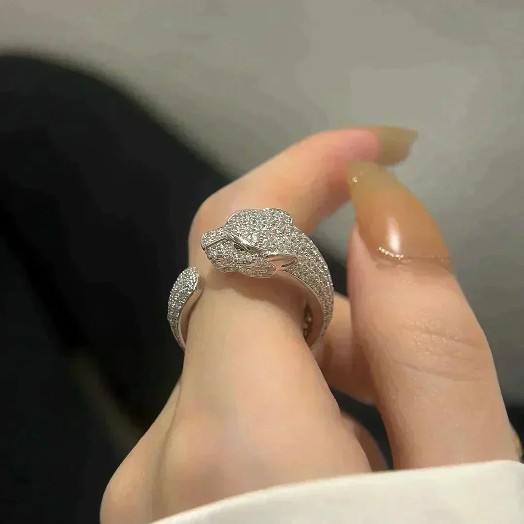 [Rose Jewelry]PANTHERE 5.5MM ALL DIAMOND RING