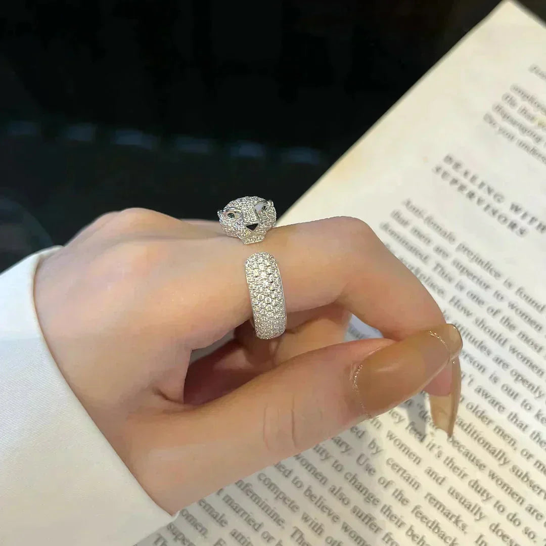 [Rose Jewelry]PANTHERE 5.5MM ALL DIAMOND RING