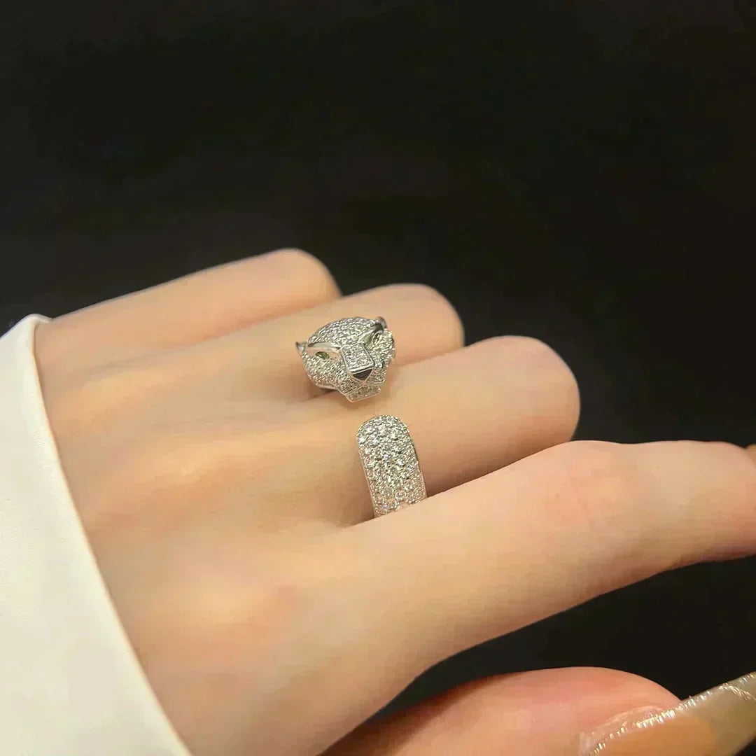 [Rose Jewelry]PANTHERE 5.5MM ALL DIAMOND RING