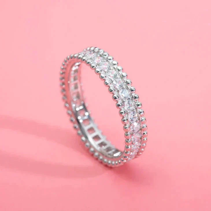 [💎ROSE💎]PERLEE DIAMOND SILVER RING