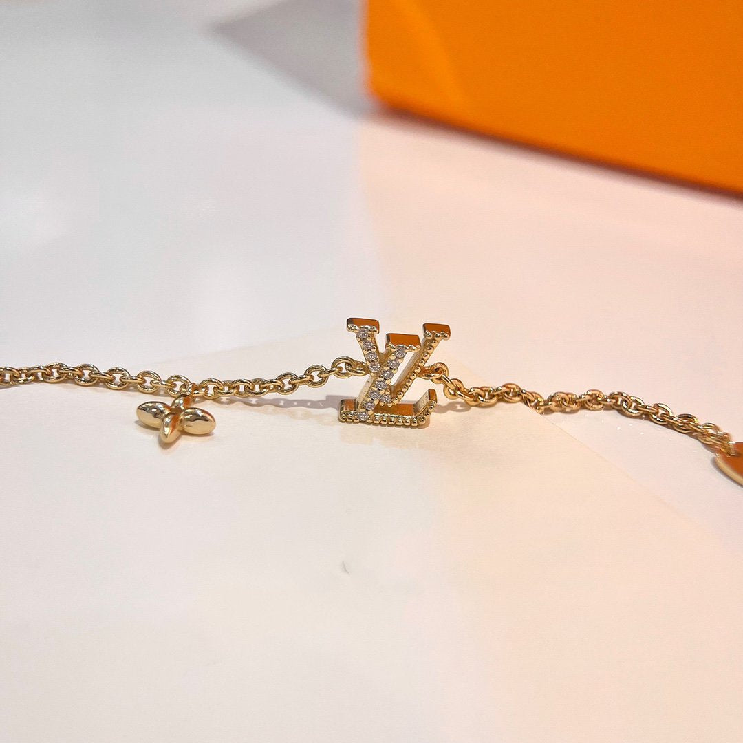 [Rose Tomorrow]LOGO STAR MOTIF GOLD BRACELET