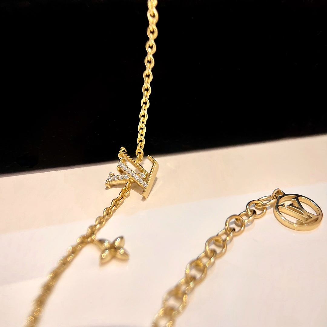 [Rose Tomorrow]LOGO STAR MOTIF GOLD BRACELET