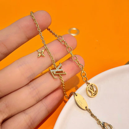 [Rose Tomorrow]LOGO STAR MOTIF GOLD BRACELET