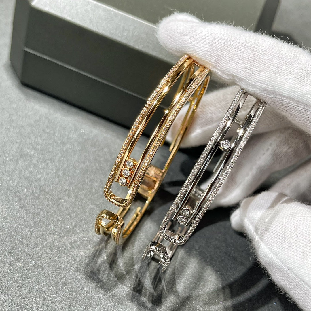 [✨Rose💎]MOVE 10TH PAVED DIAMOND BRACELET