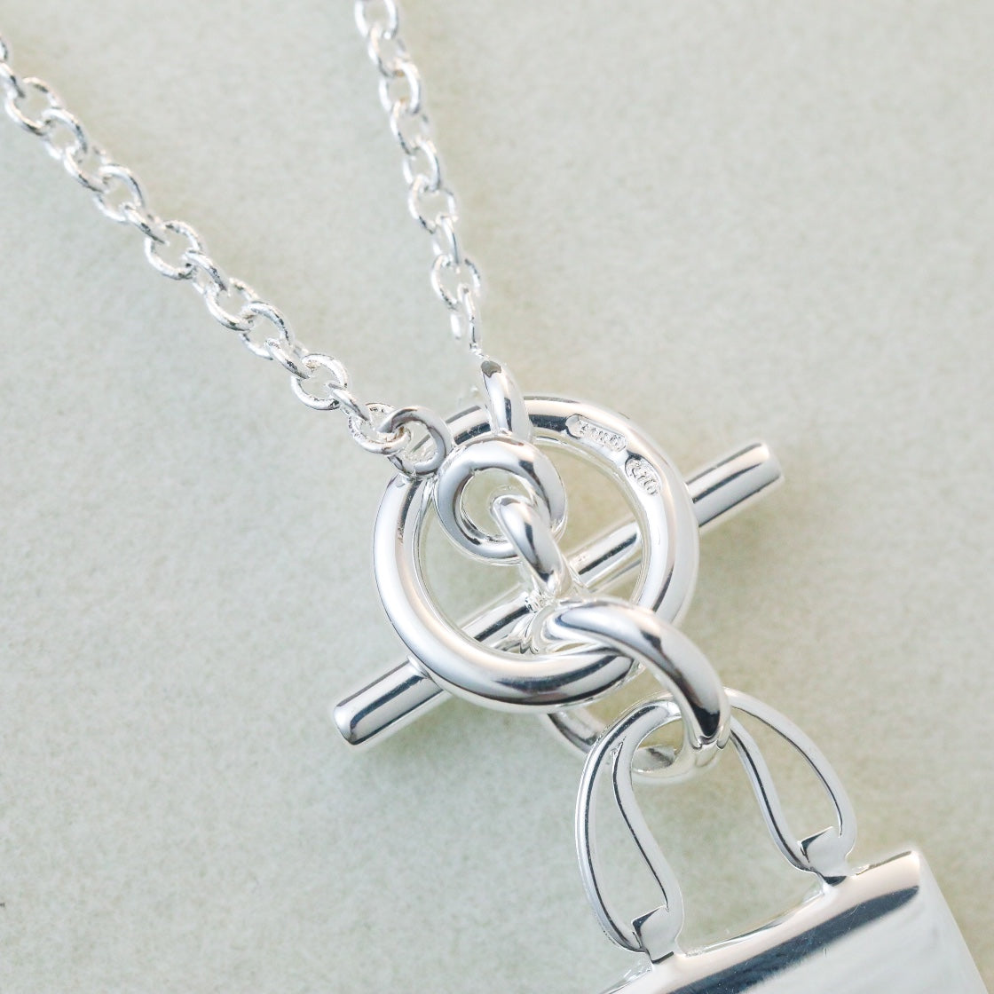 [Rose Tomorrow]POP H PEDANT SILVER NECKLACE