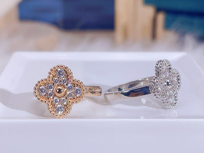 [💎ROSE💎]CLOVER DIAMOND RING