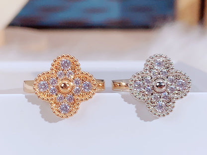 [💎ROSE💎]CLOVER DIAMOND RING