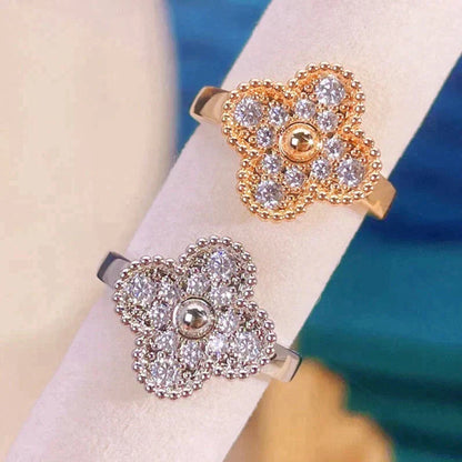 [💎ROSE💎]CLOVER DIAMOND RING