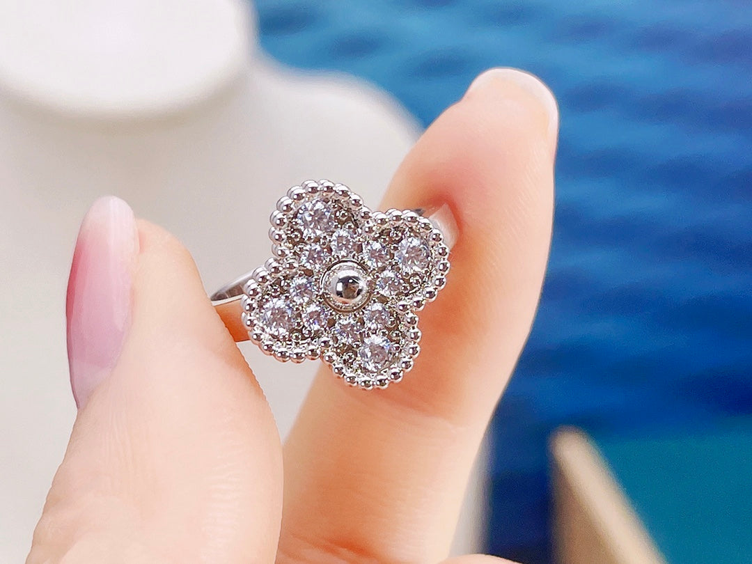 [💎ROSE💎]CLOVER DIAMOND RING