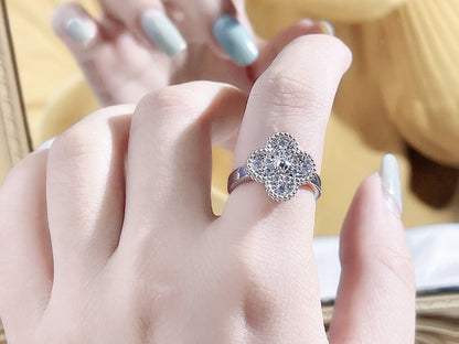 [💎ROSE💎]CLOVER DIAMOND RING