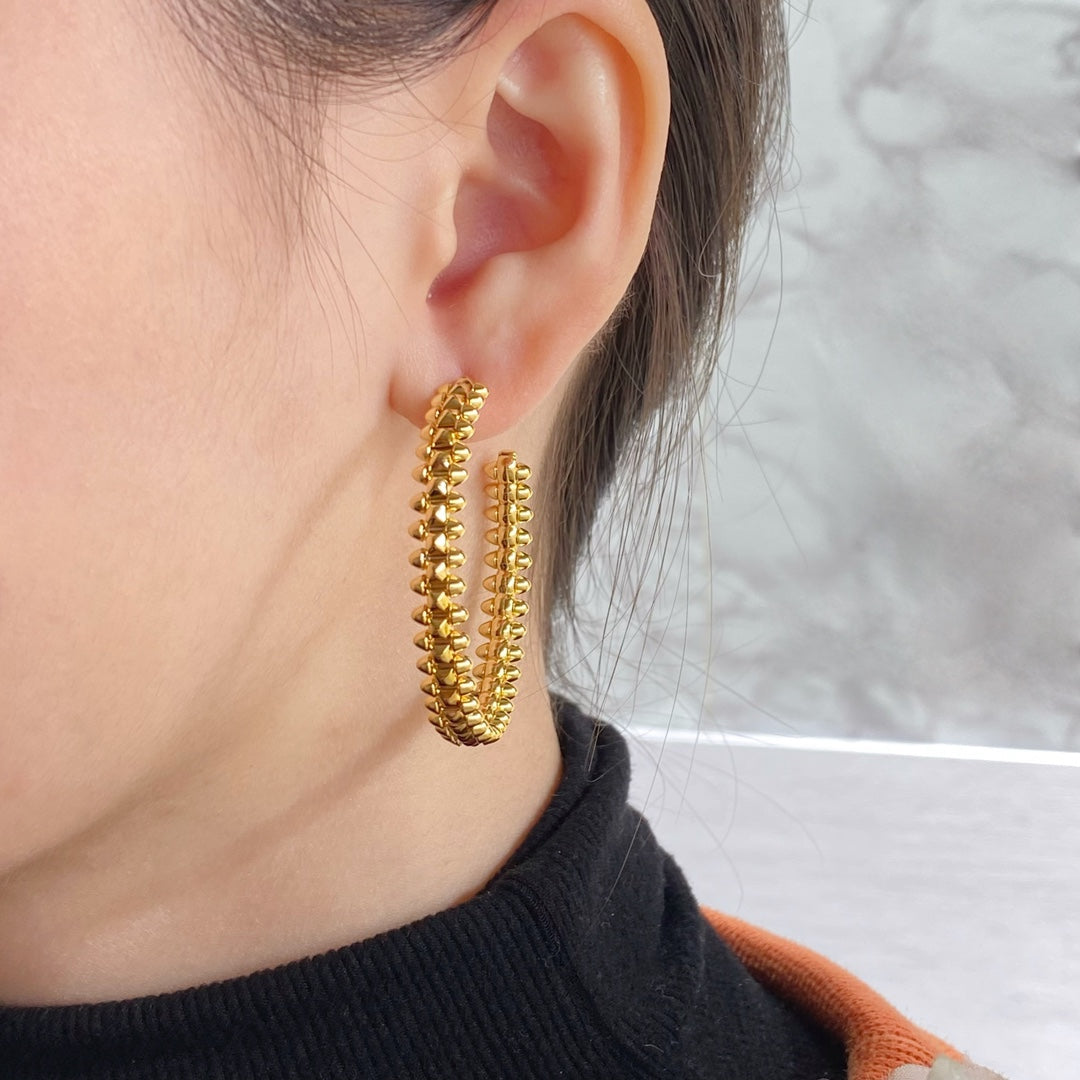 [Rose Jewelry]CLASH HOOP EARRINGS