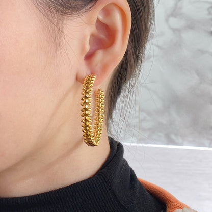 [Rose Jewelry]CLASH HOOP EARRINGS