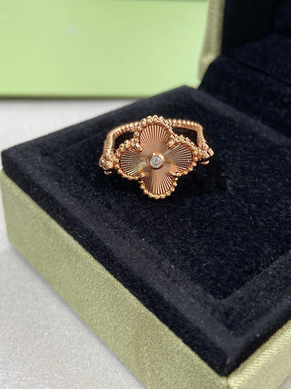 [Rose Tomorrow]CLOVER RIVERSIBLE PINK GOLD RING