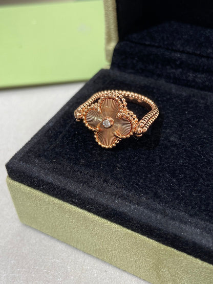 [💎ROSE💎]CLOVER RIVERSIBLE ROSE GOLD RING