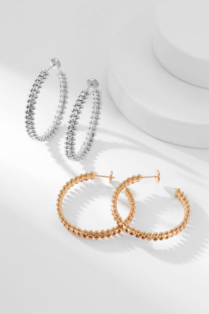 [Rose Jewelry]CLASH HOOP EARRINGS