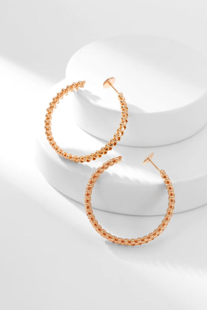 [Rose Jewelry]CLASH HOOP EARRINGS