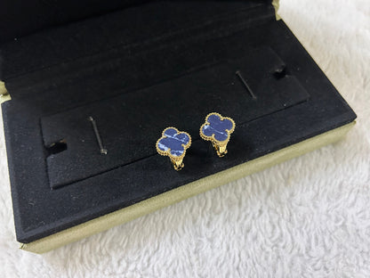 [💎ROSE💎]CLOVER PIETERSITE MEDIUM STUD EARRINGS