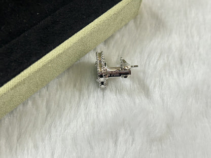 [💎ROSE💎]CLOVER PIETERSITE MEDIUM STUD EARRINGS