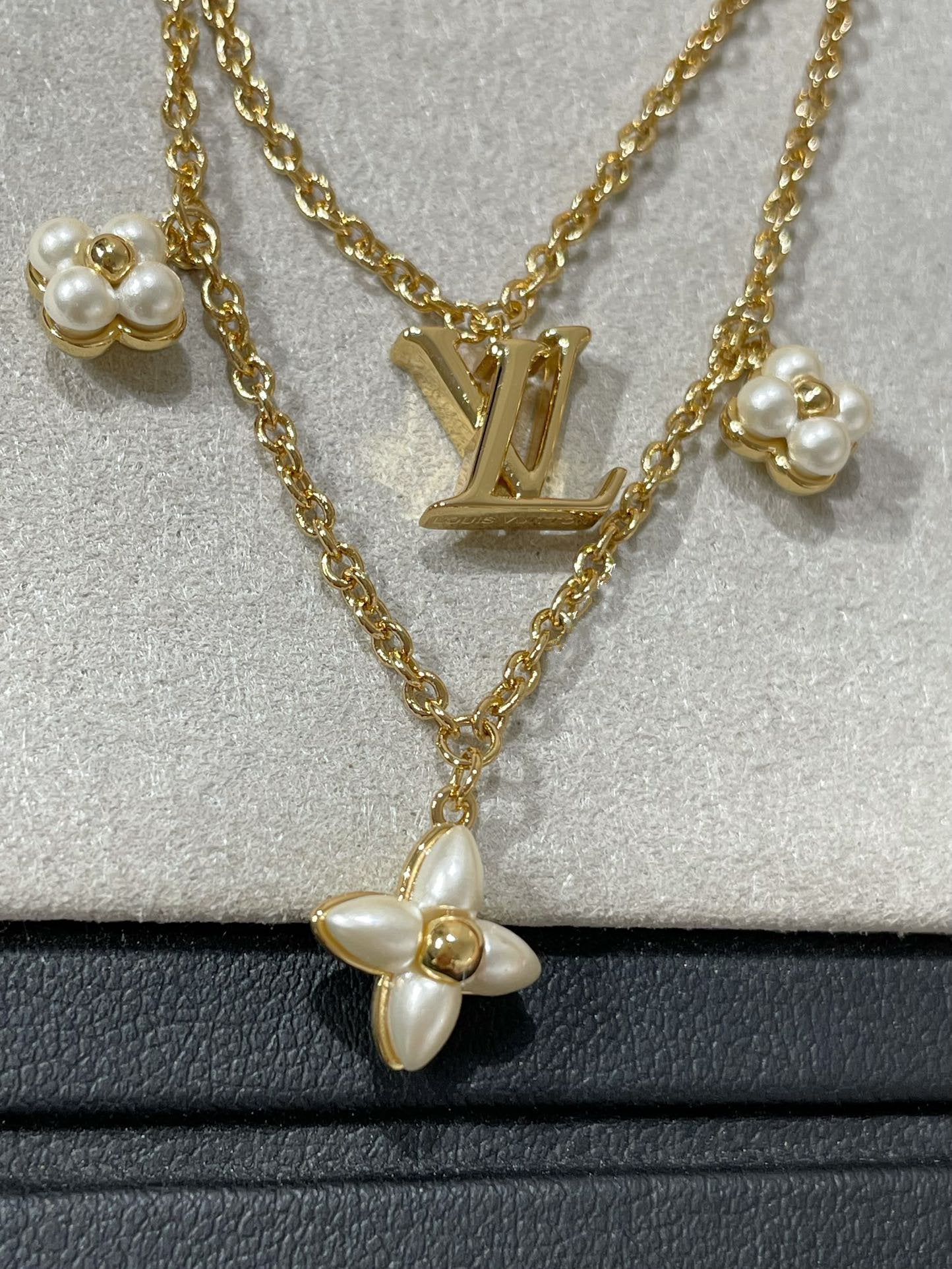 [Rose Tomorrow]FLOWERGRAM GOLD MOP DOUBLE ROW NECKLACE